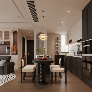 法式中古风餐厅特写