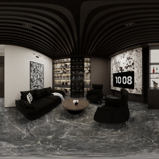 意式雪茄品酒室全景