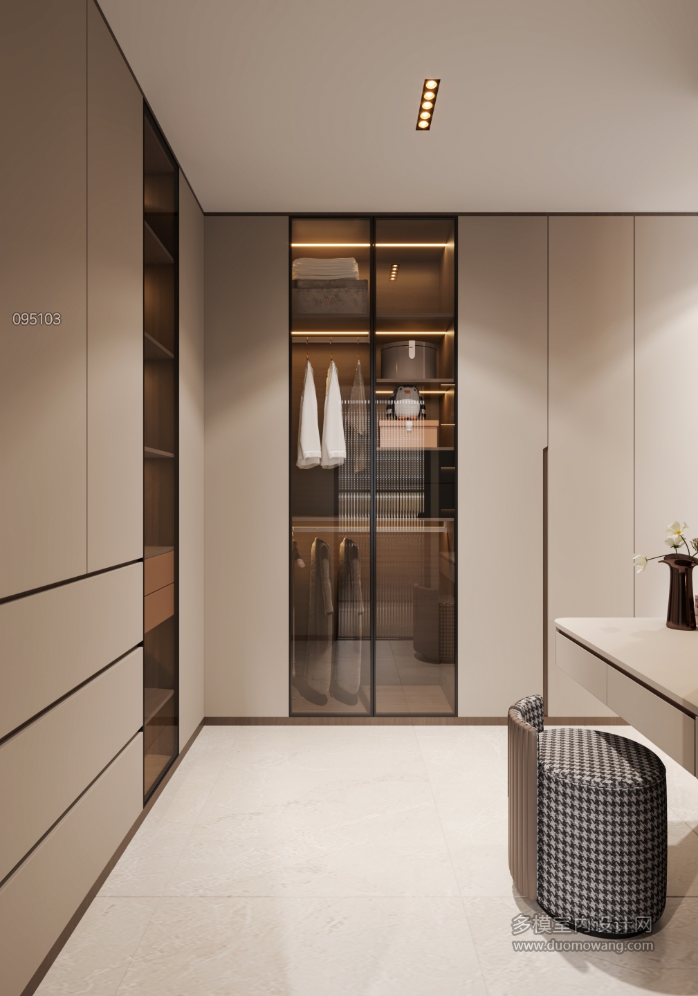 现代主卧衣帽间2