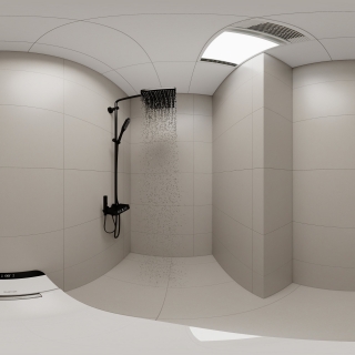 原木奶油卫生间