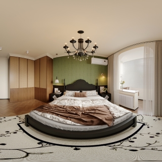 法式中古主卧全景