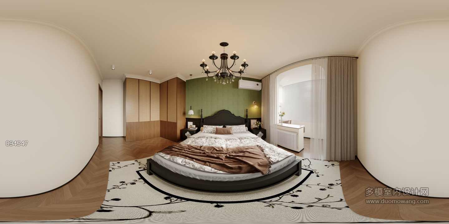 法式中古主卧全景