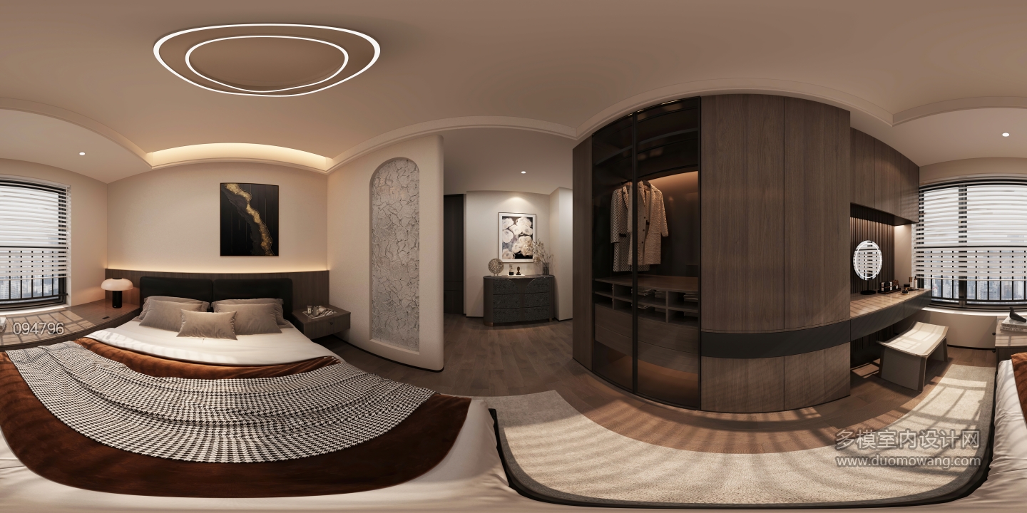 现代家装主卧 (1)