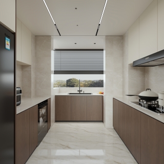 现代 厨房 单张