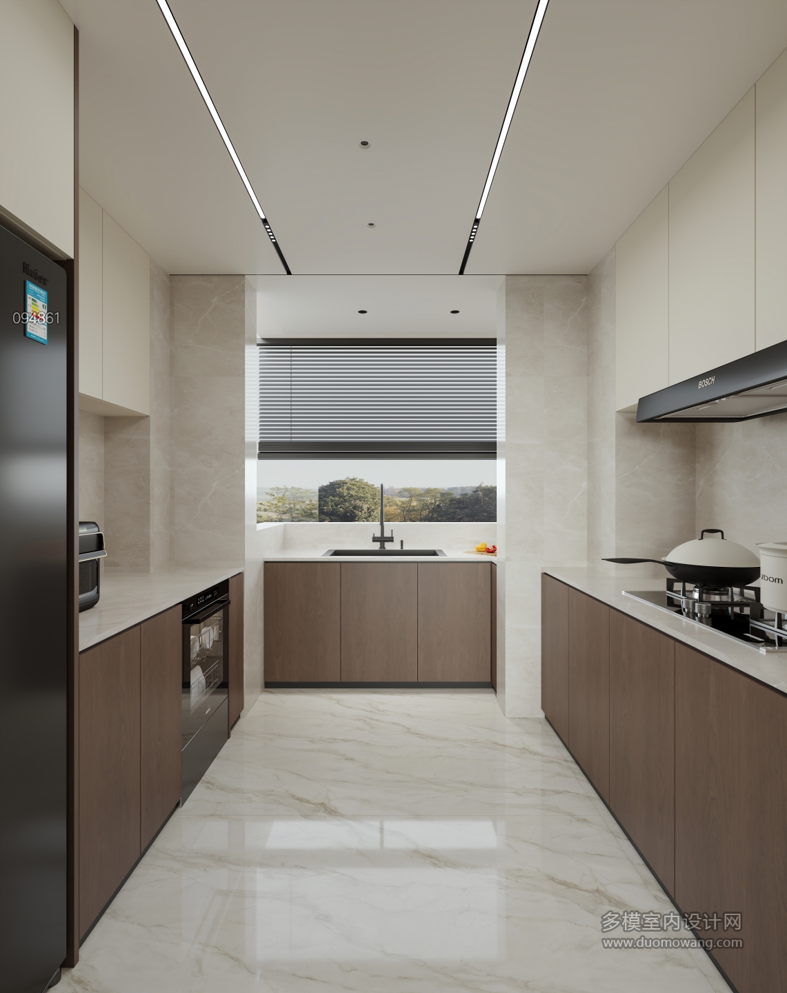 现代 厨房 单张