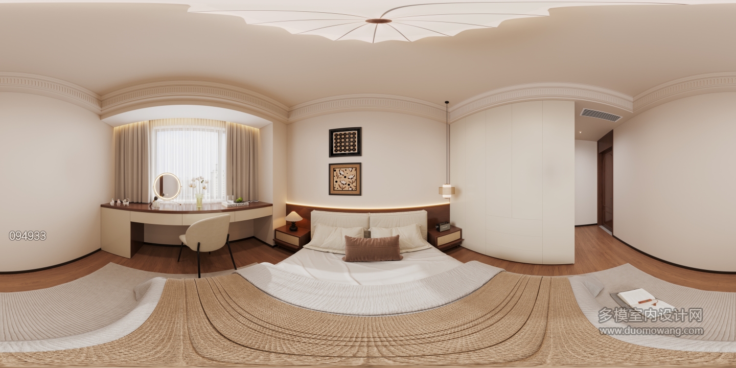 复古主卧全景