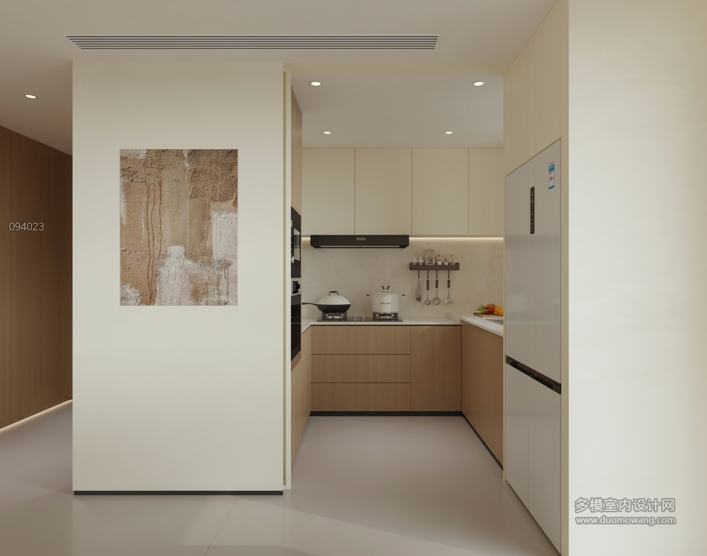 现代 厨房 单张