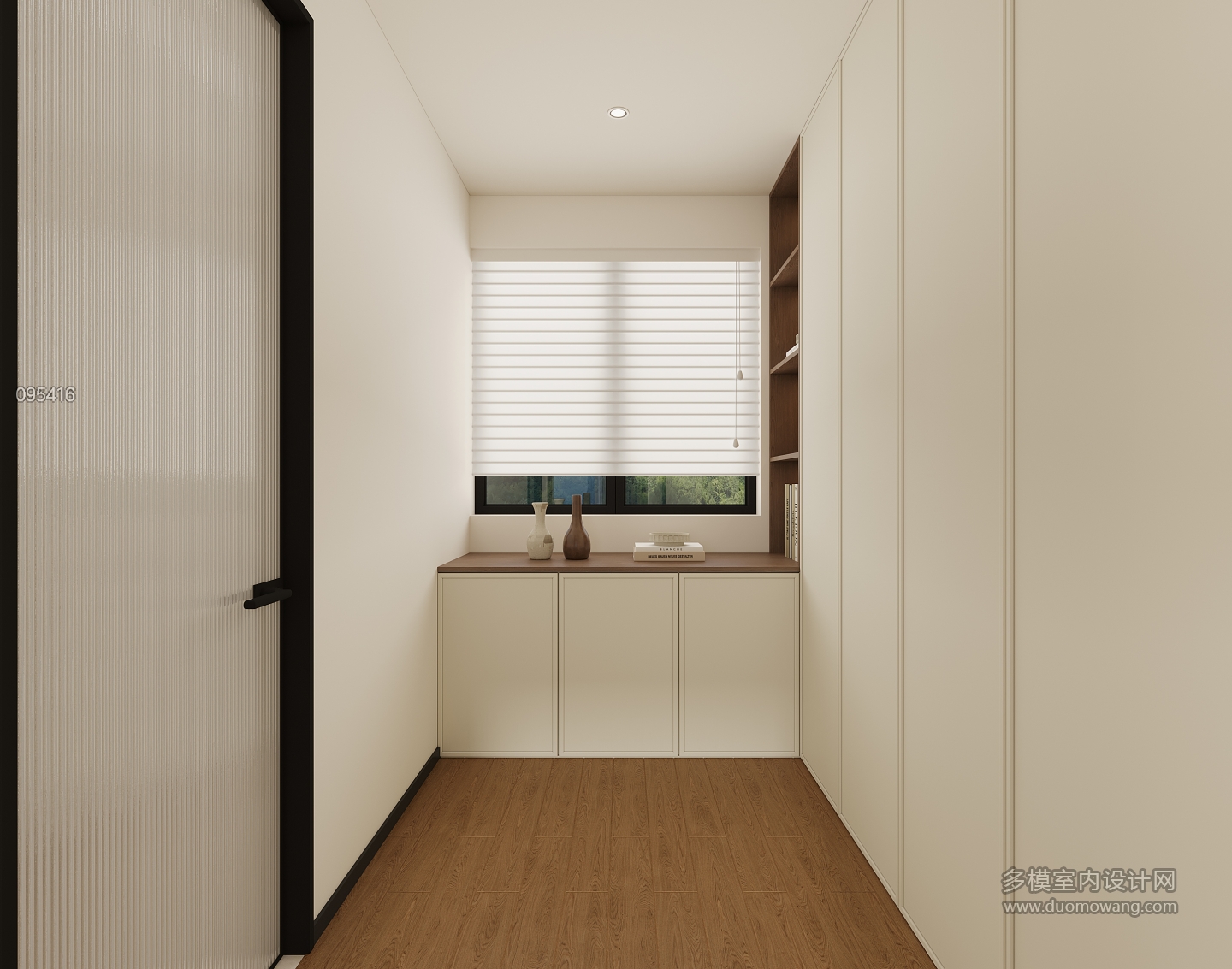 现代二楼主卧衣帽间