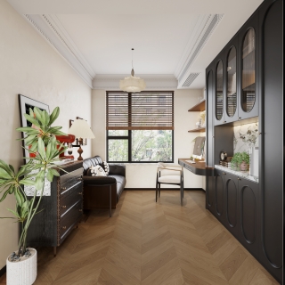 法式中古风书房单张