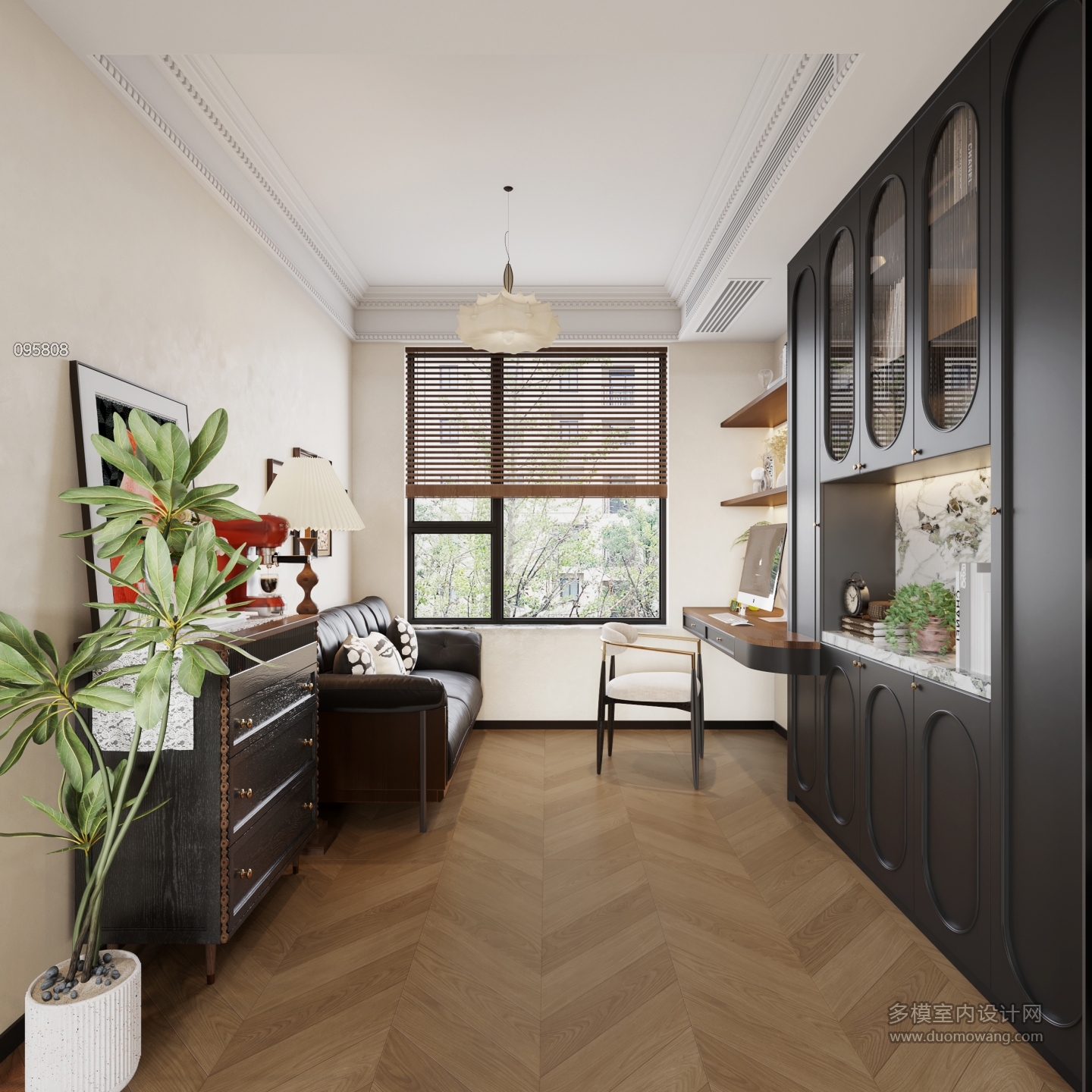 法式中古风书房单张