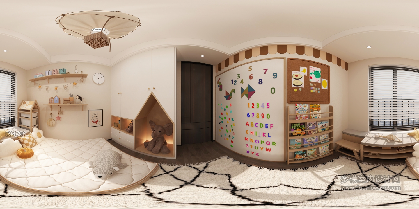 现代家装儿童房 (1)