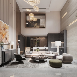 负二客厅沙发背景