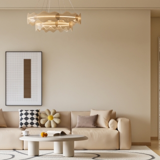 奶油风客餐厅单张2