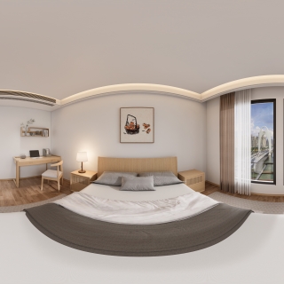 现代原木2楼主卧