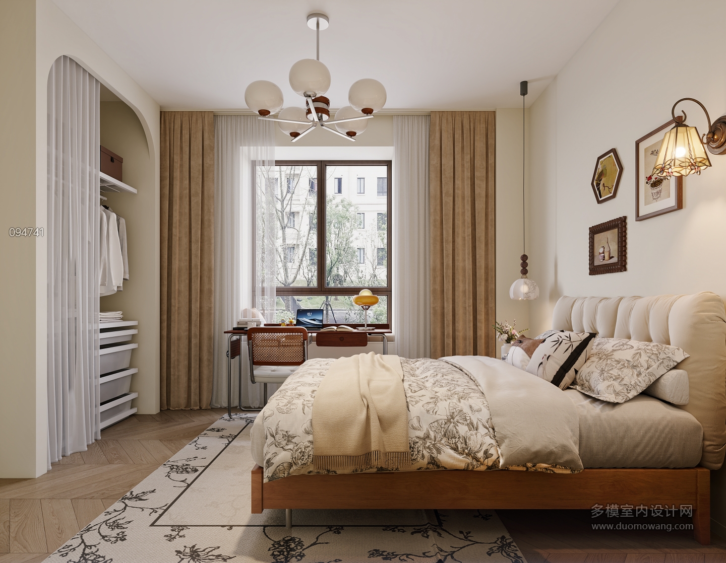 中古奶油次卧特写