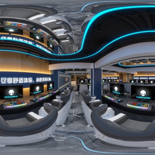 现代地下层大厅四360