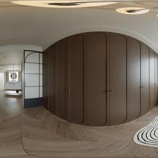 法式衣帽间全景