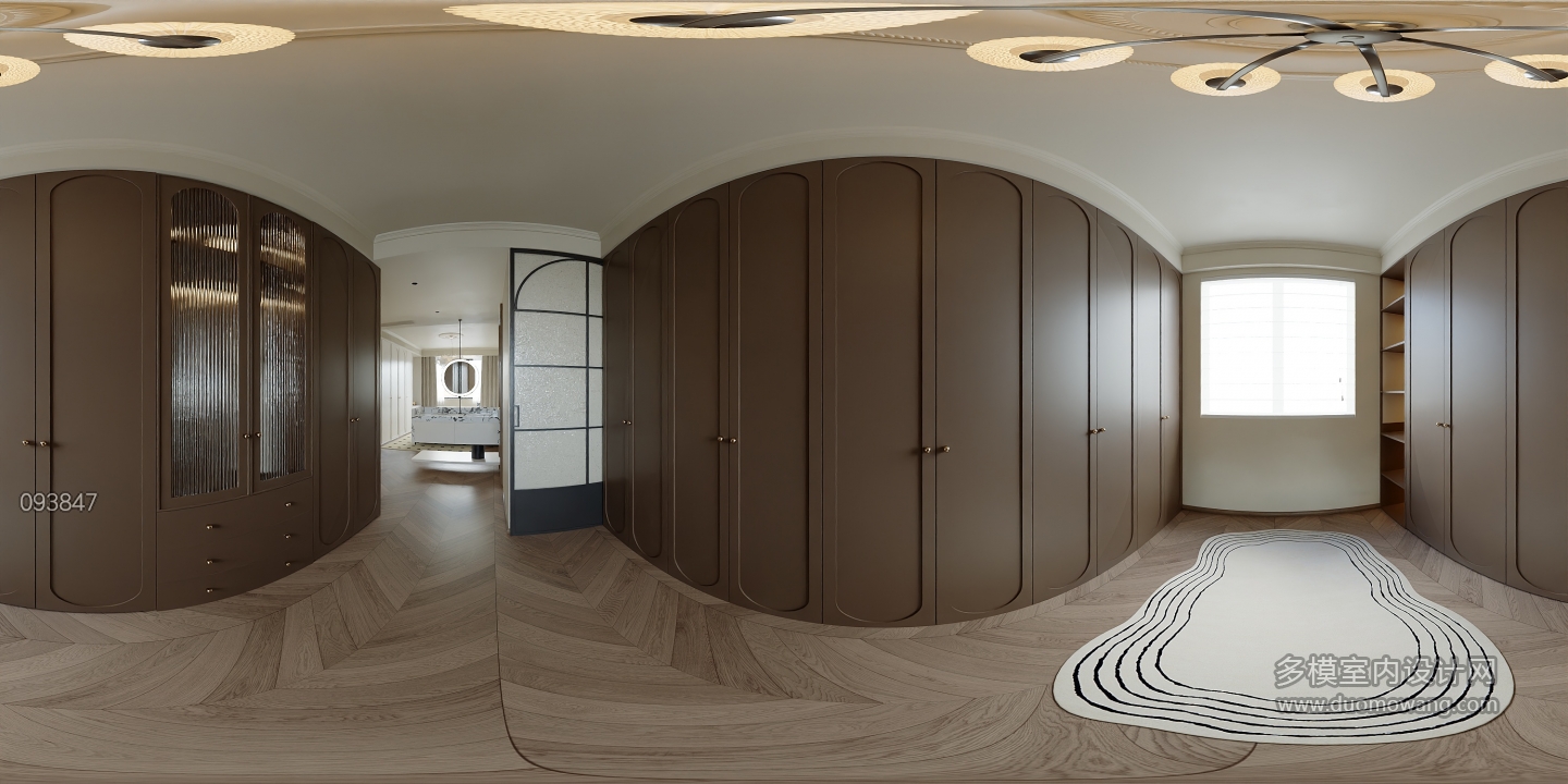 法式衣帽间全景