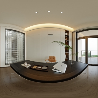 意式轻奢三层_三层书房