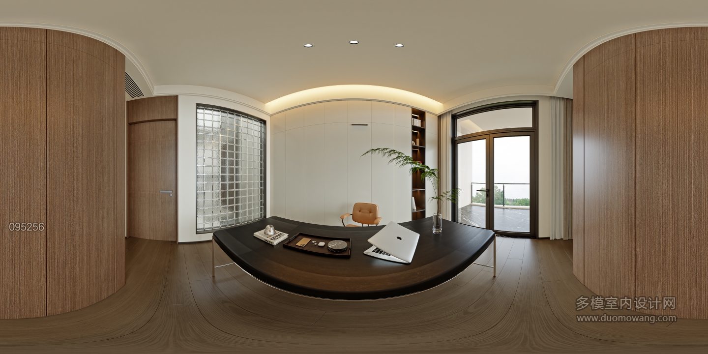 意式轻奢三层_三层书房