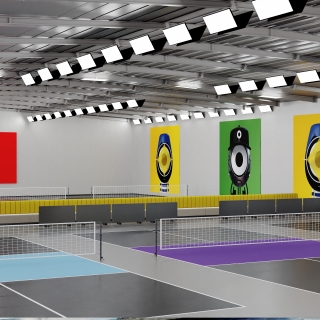 现代风格-匹克球场1（单张）