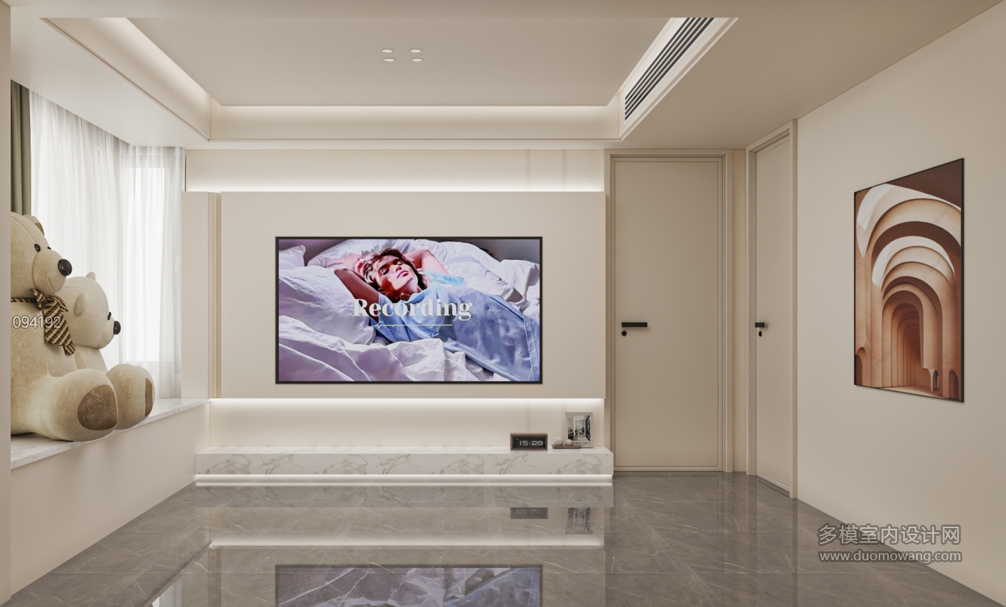 现代电视背景墙单张