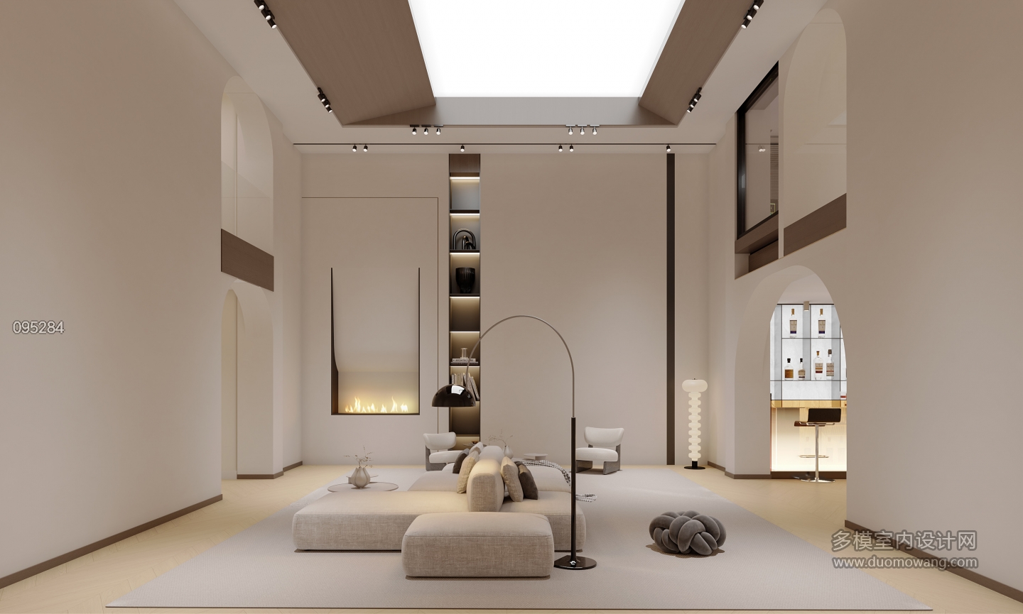 奶油风 -2会客区静态