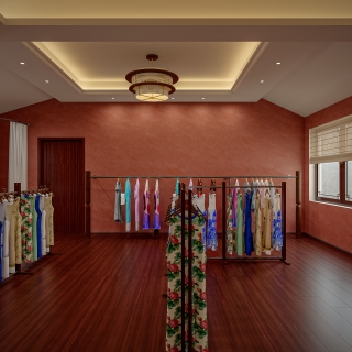 宋式服装店二层大厅静态一