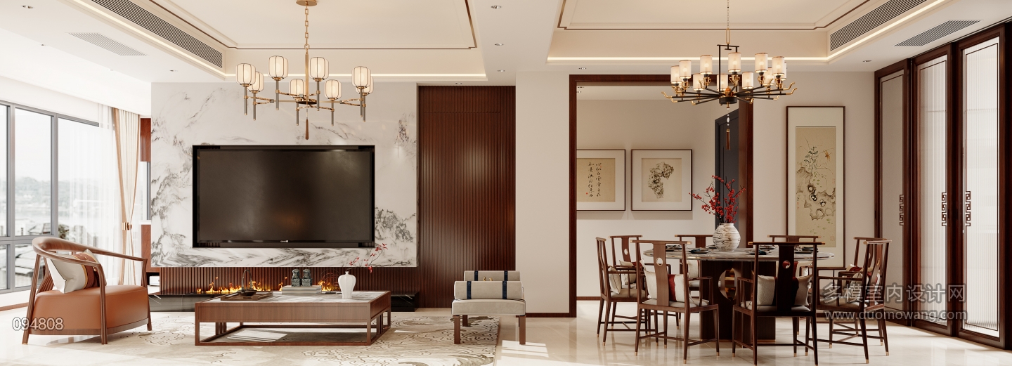 新中式电视背景