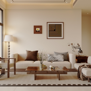 四楼_沙发背景004