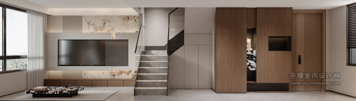 意式一楼电视特写