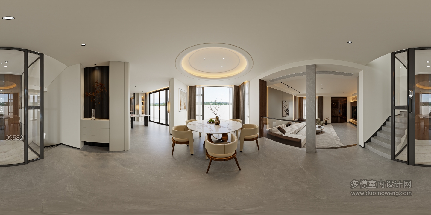 意式轻奢一层_一层餐厅