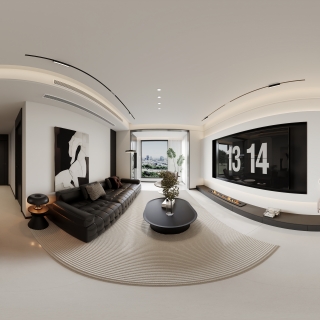 现代客餐厅全景