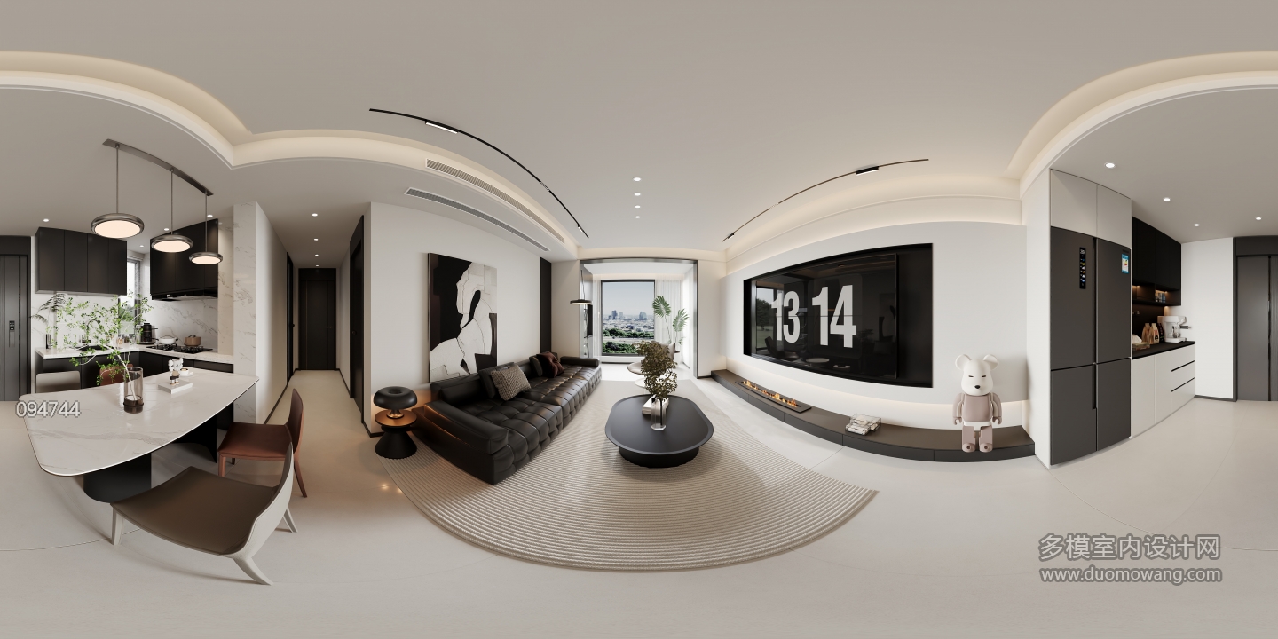 现代客餐厅全景