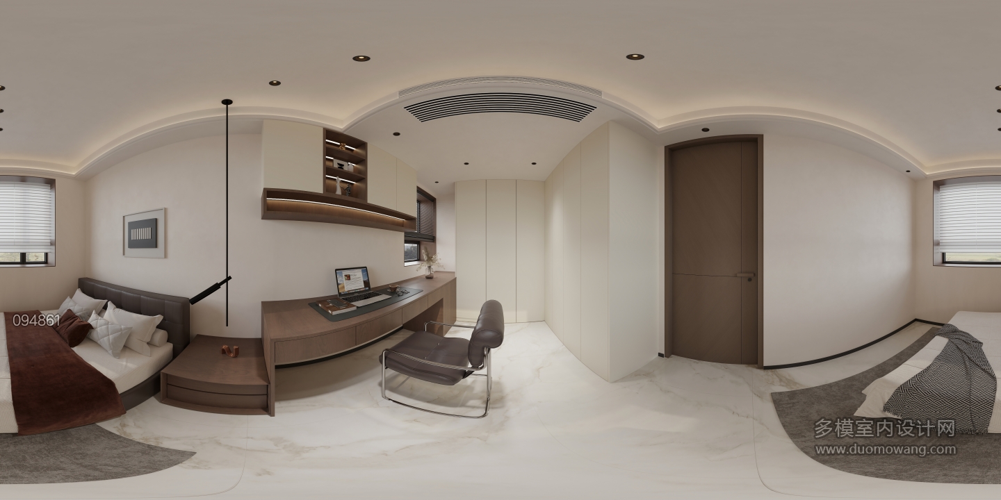 现代 儿童房 全景 新