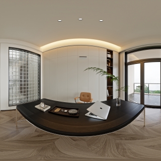 意式轻奢三层_三层书房