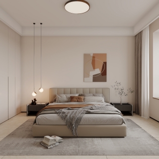 现代二层次卧特写