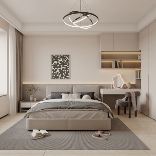 现代主卧特写