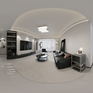 现代 客餐厅全景