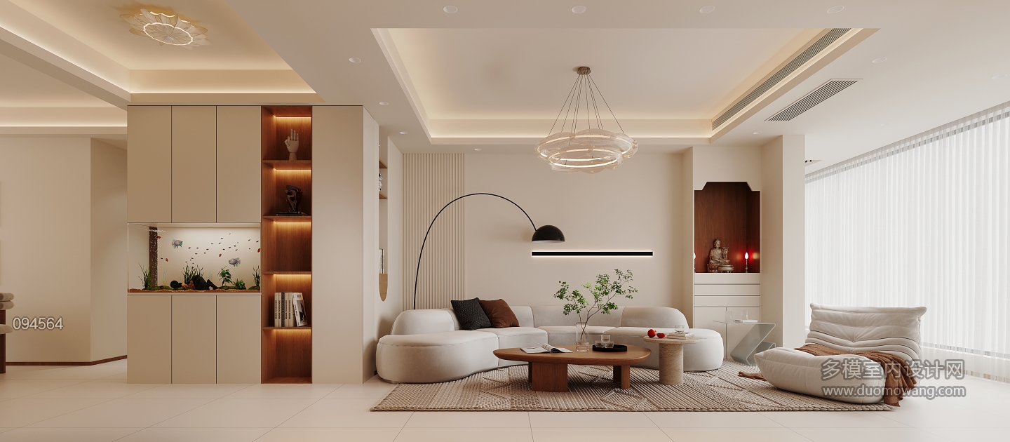 现代客厅单张二