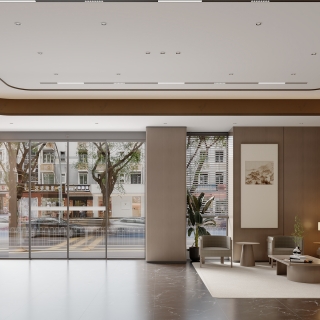 现代酒店大堂_休闲区静态