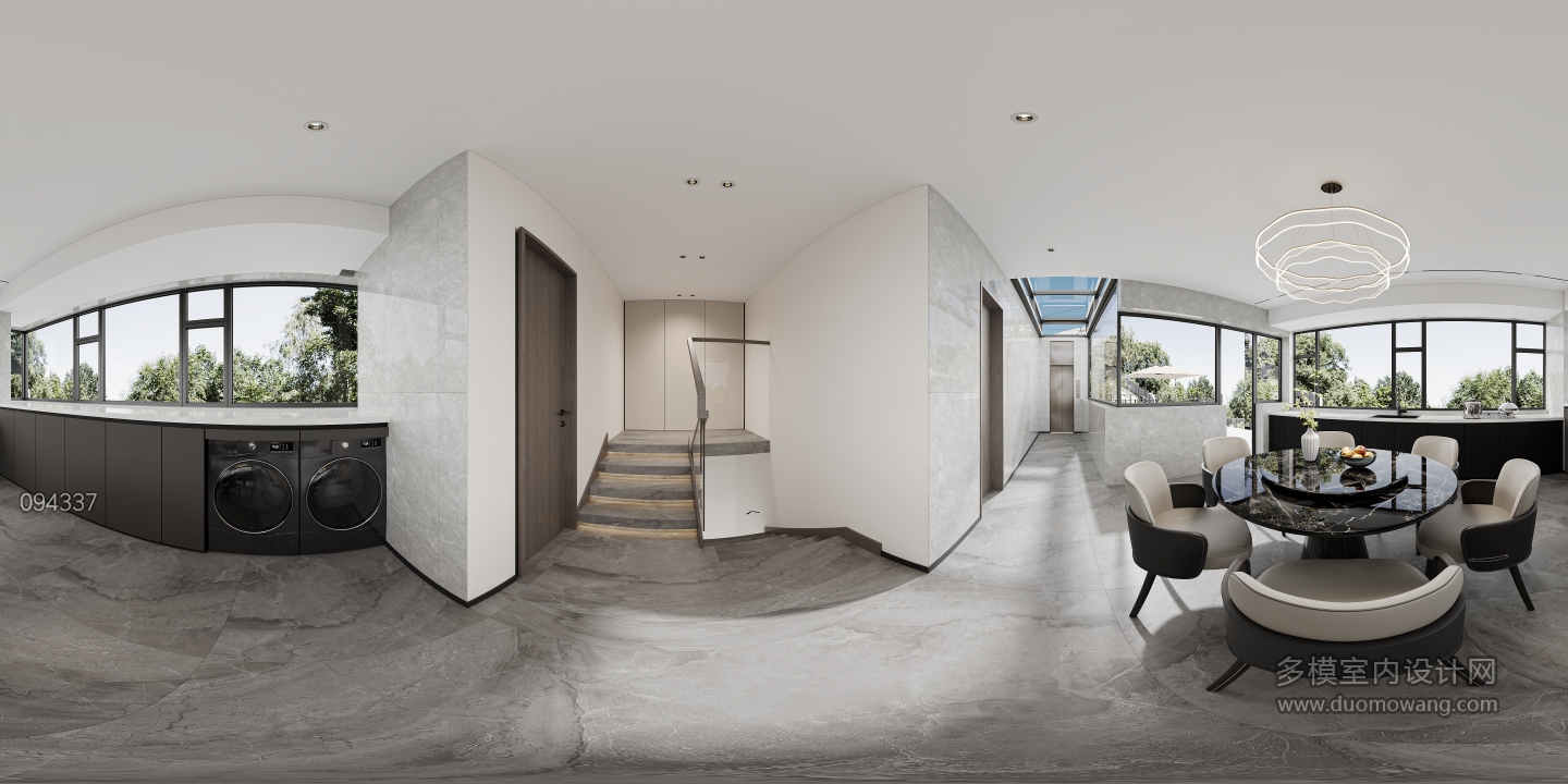 现代三楼餐厅全景