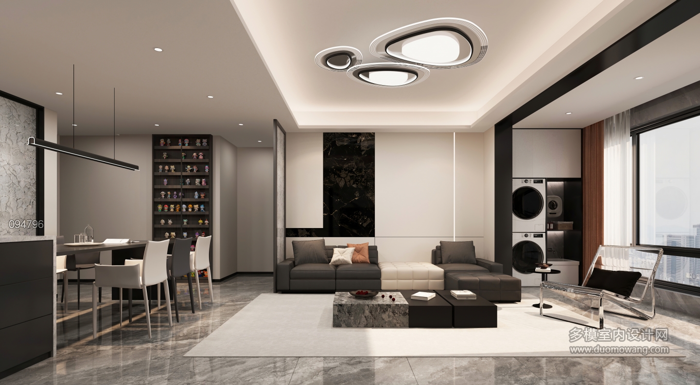 现代家装客餐厅静态a (1)