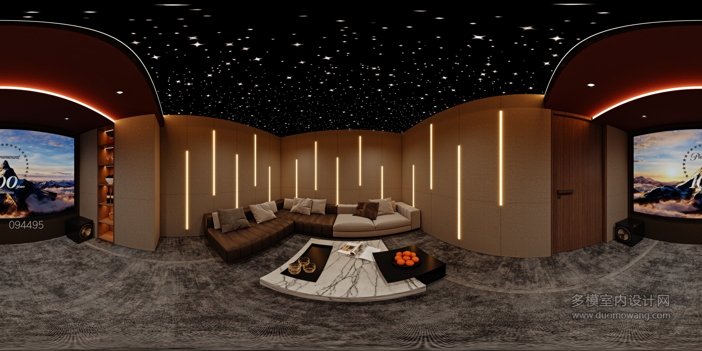 意式轻奢负一_负一层影音室