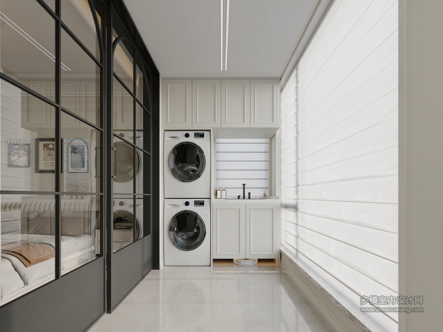 法式洗衣区特写