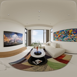 意式轻奢二层_二层客厅