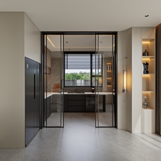 意式轻奢一层_一层厨房001