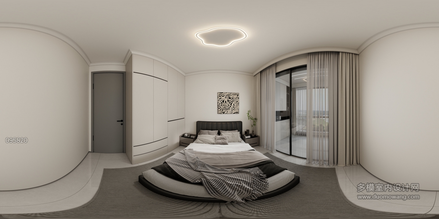现代次卧1全景