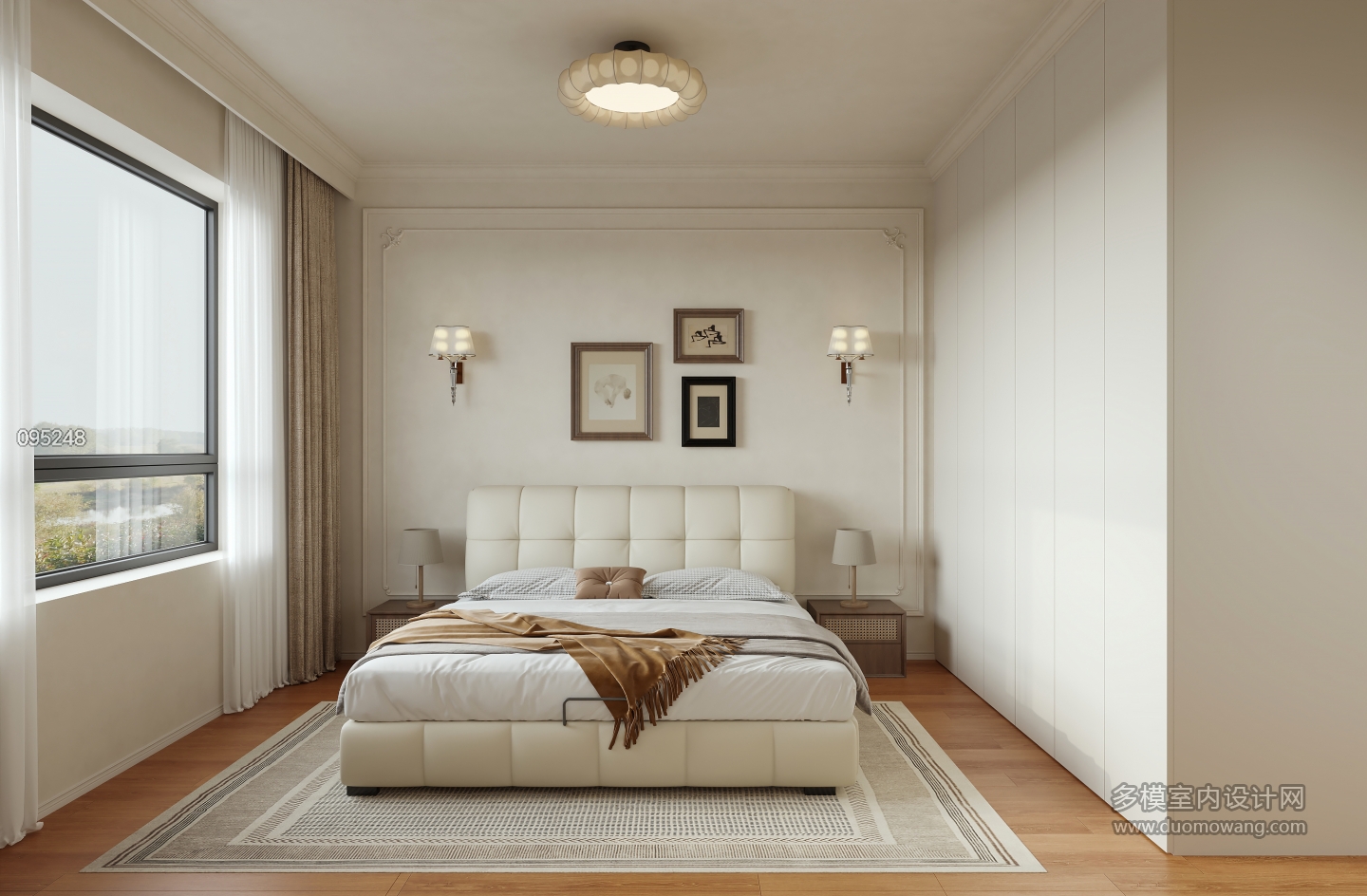 法式 中古风 主卧 单张