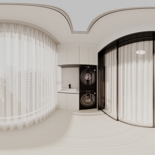 黑白灰洗衣房
